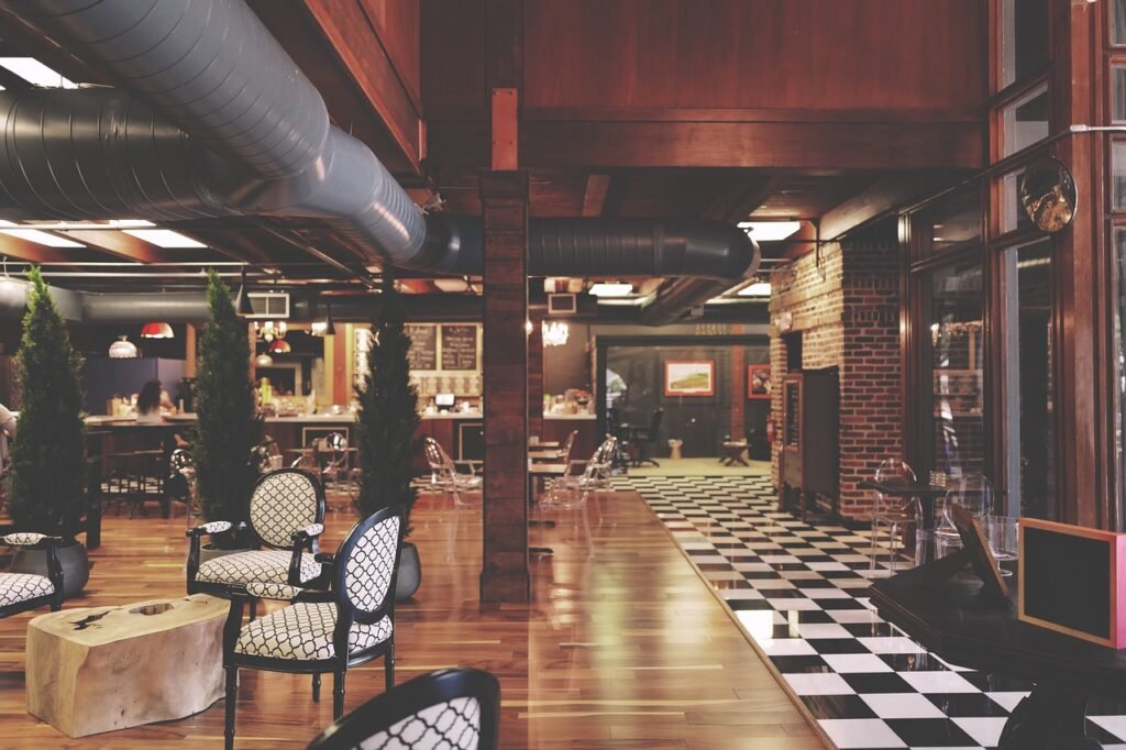 restaurant, furniture, interiors, interior design, interior decoration, architecture, bar, building, chairs, hotel, indoors, seats, tables, restaurant, restaurant, restaurant, restaurant, restaurant, bar, hotel, hotel